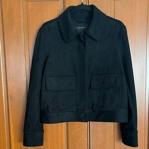 Banana Republic Midnight Black Utility Jacket